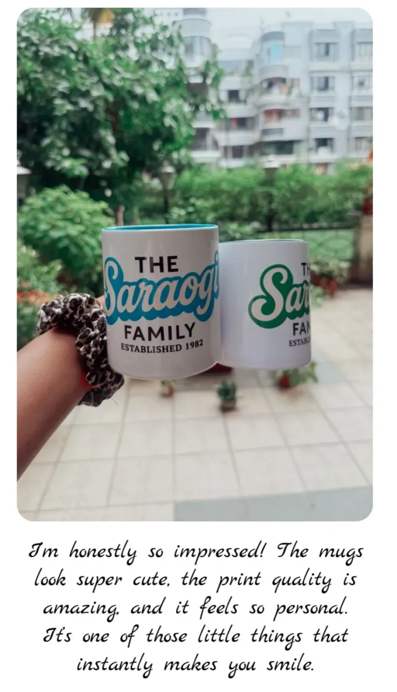 Custom printed mugs